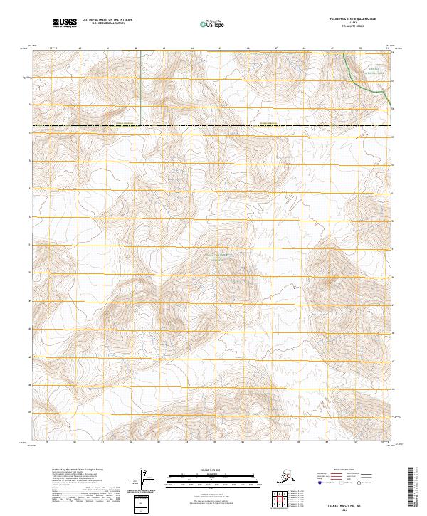 USGS Topographic Map – Talkeetna C-5 NE