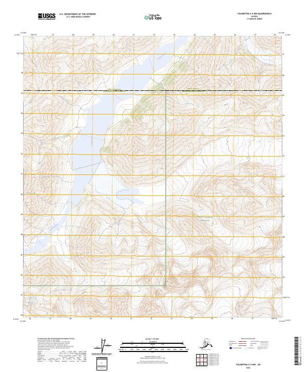 USGS Topographic Map – Talkeetna C-5 NW