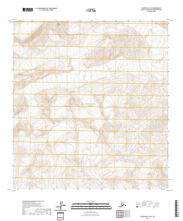 2024 Map of Talkeetna C-5 SE, 2024 Print