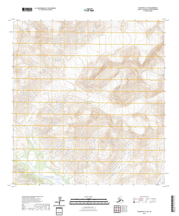 USGS Topographic Map – Talkeetna C-5 SW