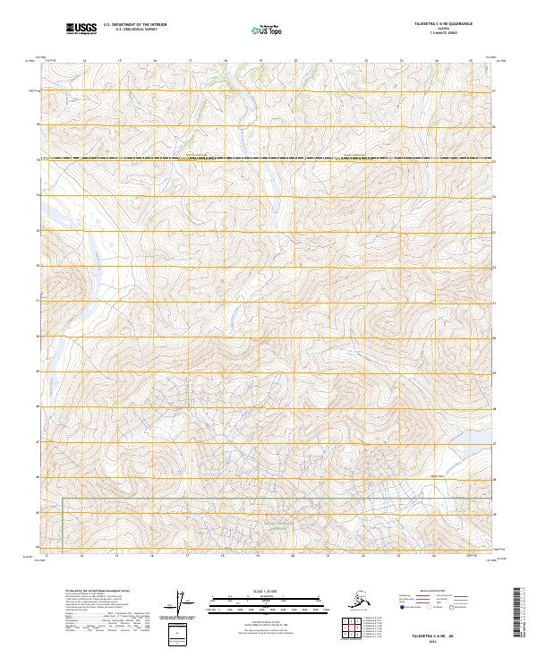 USGS Topographic Map – Talkeetna C-6 NE