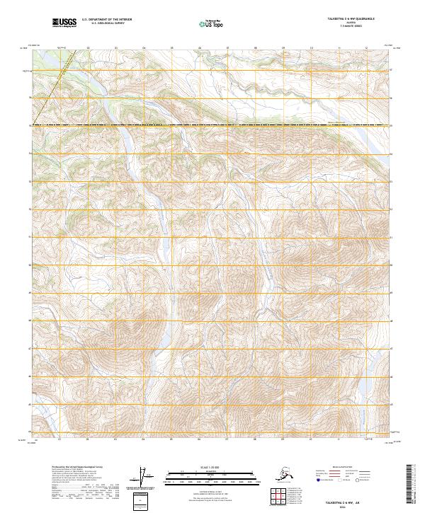USGS Topographic Map – Talkeetna C-6 NW