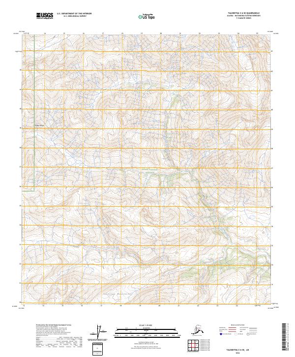 2024 Map of Talkeetna C-6 SE, 2024 Print