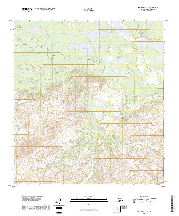 USGS Topographic Map – Talkeetna D-6 SE