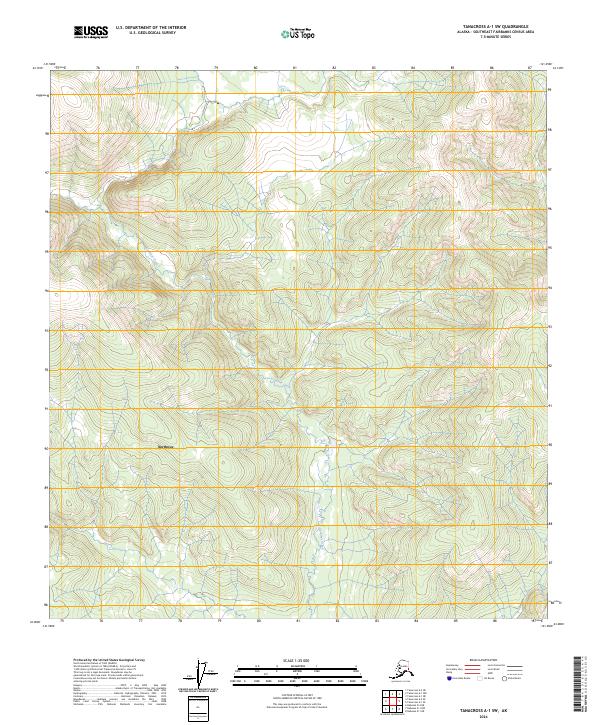 2024 Map of Tanacross A-1 SW, 2024 Print