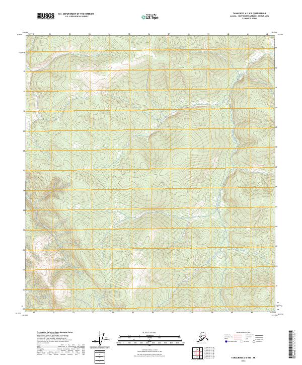 2024 Map of Tanacross A-2 NW, 2024 Print