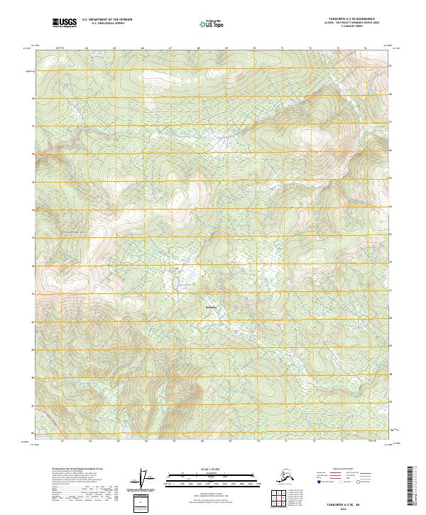 USGS Topographic Map – Tanacross A-2 SE
