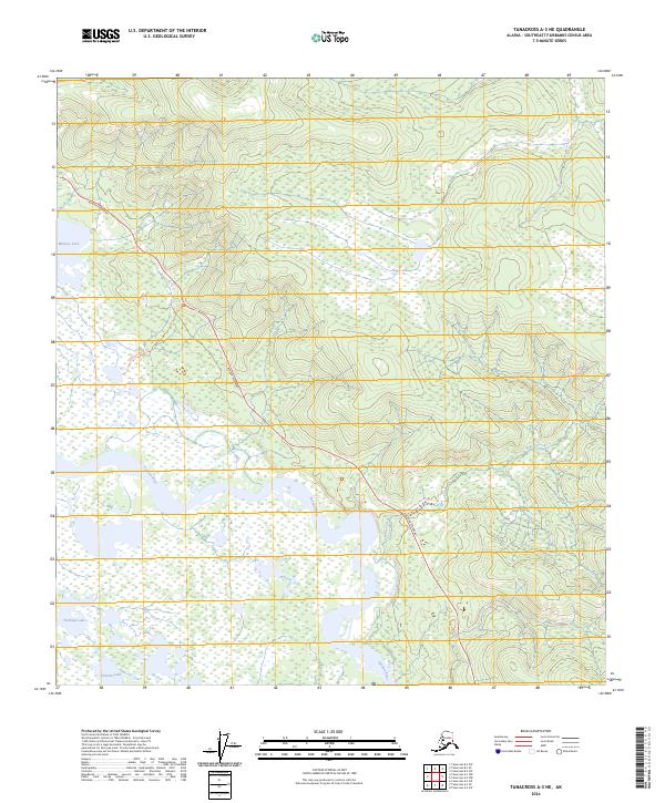 USGS Topographic Map – Tanacross A-3 NE