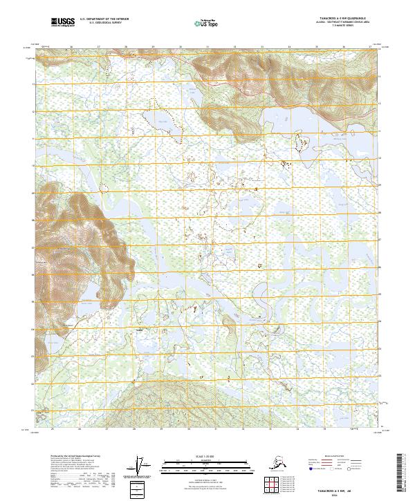 USGS Topographic Map – Tanacross A-3 NW