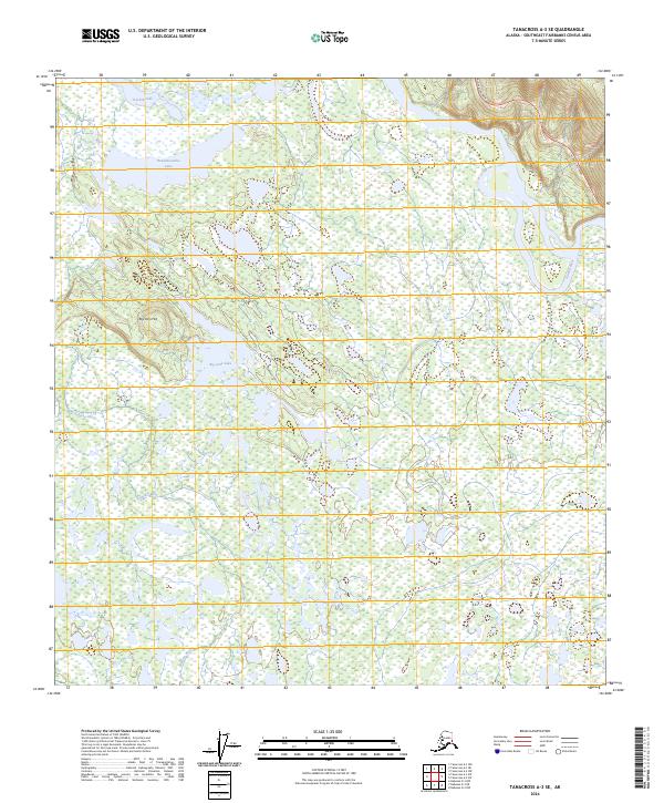 USGS Topographic Map – Tanacross A-3 SE