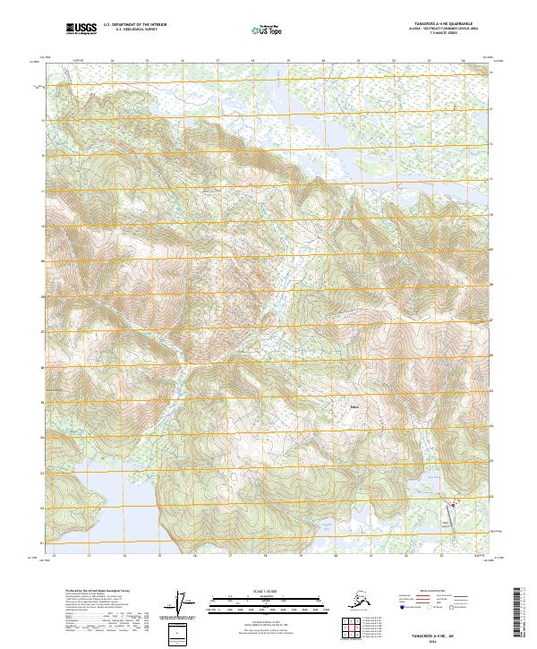 USGS Topographic Map – Tanacross A-4 NE