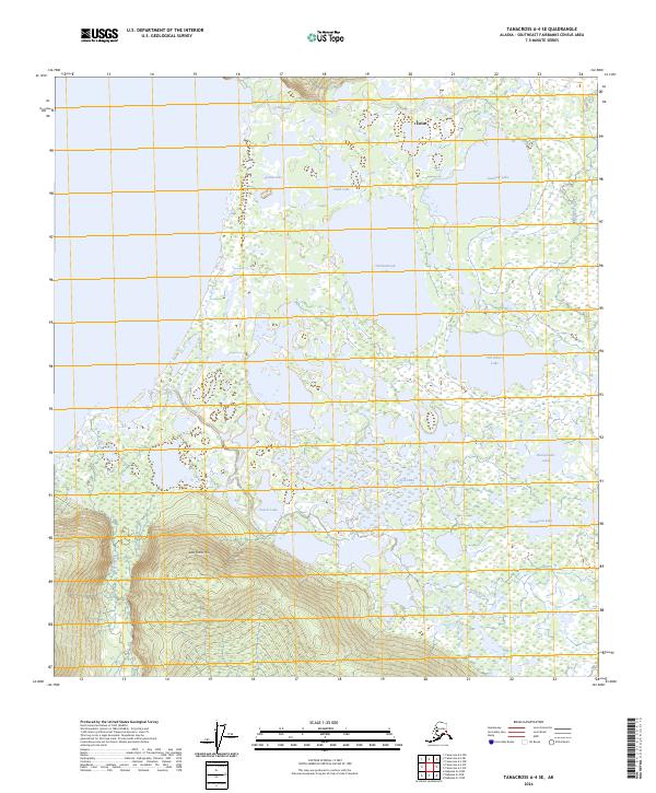 USGS Topographic Map – Tanacross A-4 SE