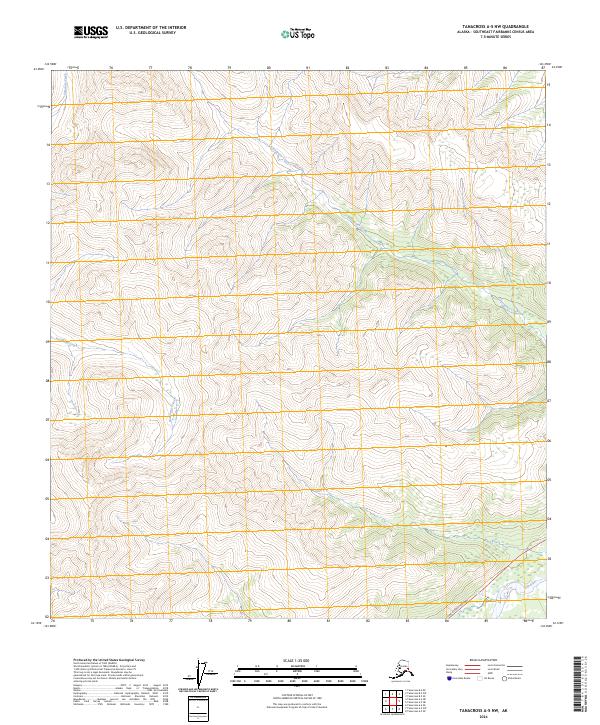 USGS Topographic Map – Tanacross A-5 NW