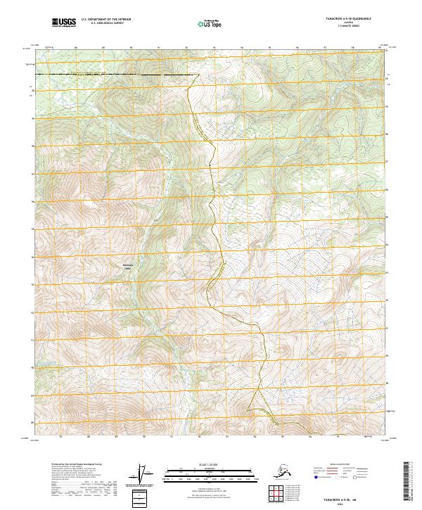 2024 Map of Tanacross A-5 SE, 2024 Print