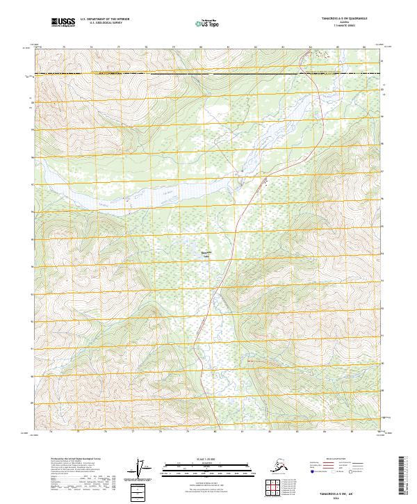 USGS Topographic Map – Tanacross A-5 SW