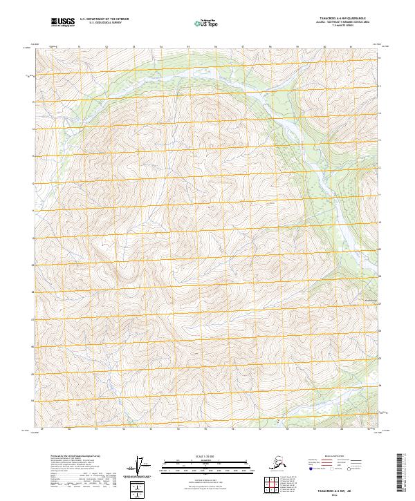 USGS Topographic Map – Tanacross A-6 NW