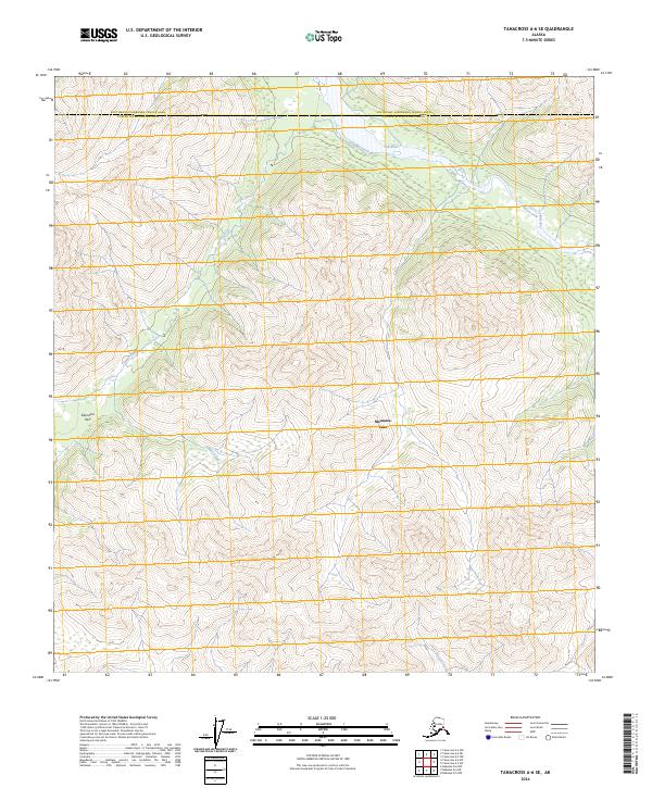 USGS Topographic Map – Tanacross A-6 SE