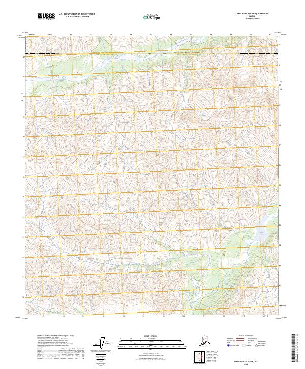 USGS Topographic Map – Tanacross A-6 SW