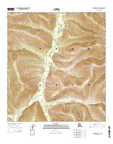 2015 Map of Tanacross B-2 SE, 2015 Print