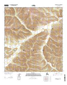 2013 Map of Tanacross B-3 SE, 2013 Print