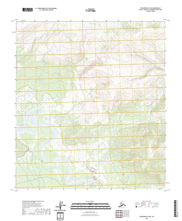 2024 Map of Tanacross B-4 NW, 2024 Print