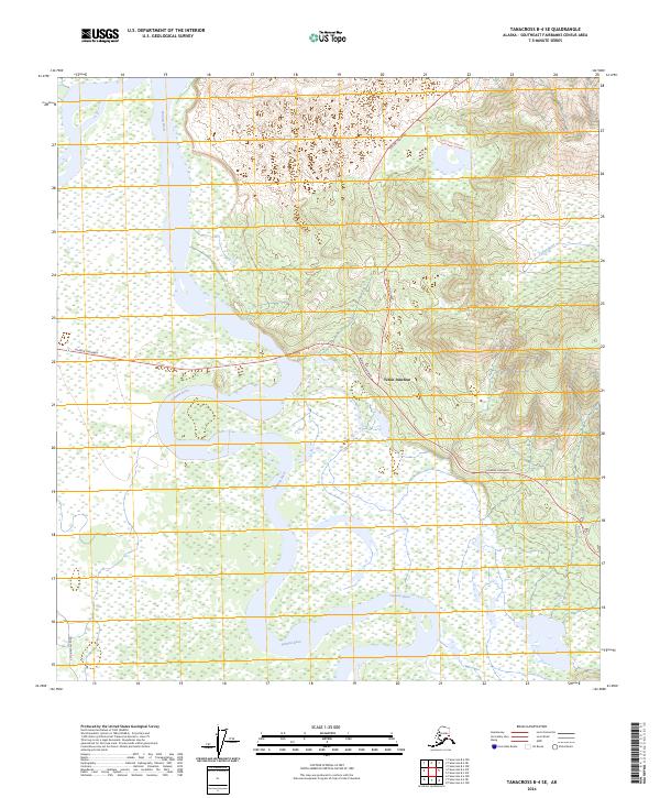 USGS Topographic Map – Tanacross B-4 SE