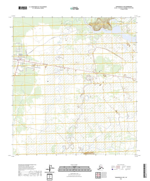 USGS Topographic Map – Tanacross B-4 SW