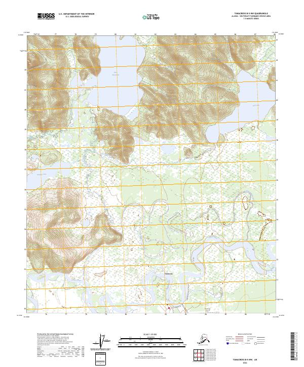 USGS Topographic Map – Tanacross B-5 NW