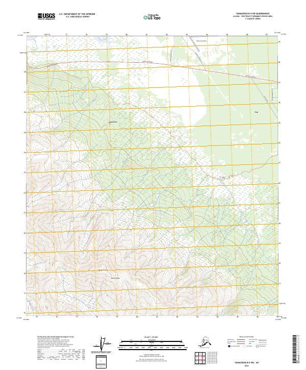 USGS Topographic Map – Tanacross B-5 SW