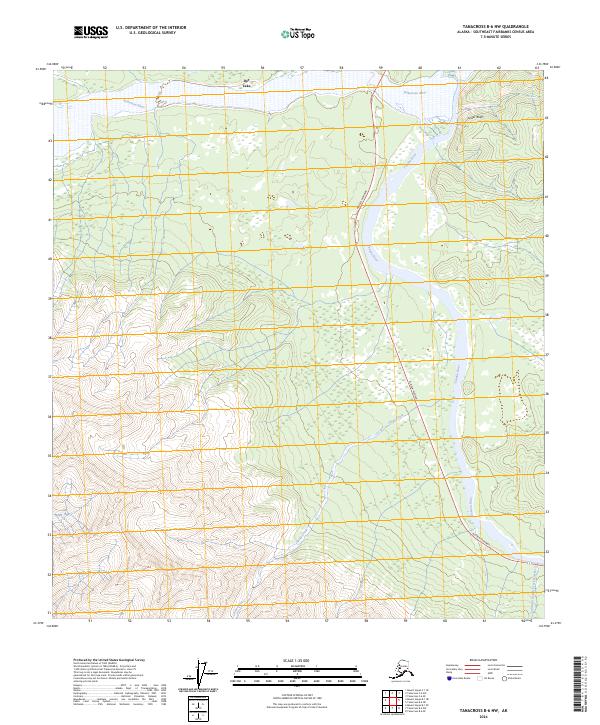 USGS Topographic Map – Tanacross B-6 NW