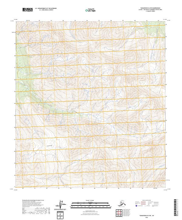 USGS Topographic Map – Tanacross B-6 SW