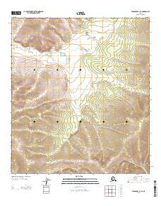 2013 Map of Tanacross C-2 SE, 2013 Print