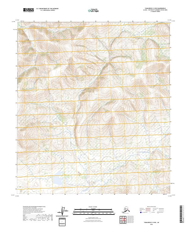 2024 Map of Tanacross C-5 NW, 2024 Print