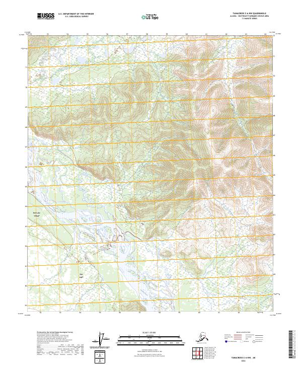 USGS Topographic Map – Tanacross C-6 NW