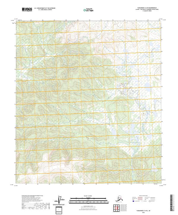 2024 Map of Tanacross C-6 SE, 2024 Print