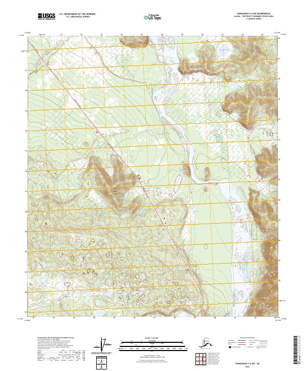 USGS Topographic Map – Tanacross C-6 SW