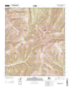 2013 Map of Tanacross D-2 SE, 2013 Print