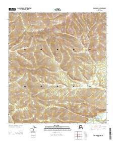 2013 Map of Tanacross D-3 NW, 2013 Print