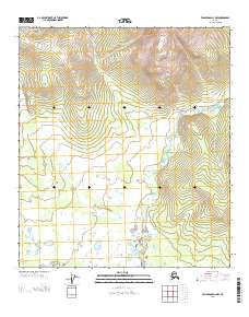 2013 Map of Tanacross D-4 NW, 2013 Print