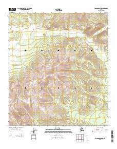 2013 Map of Tanacross D-5 NW, 2013 Print