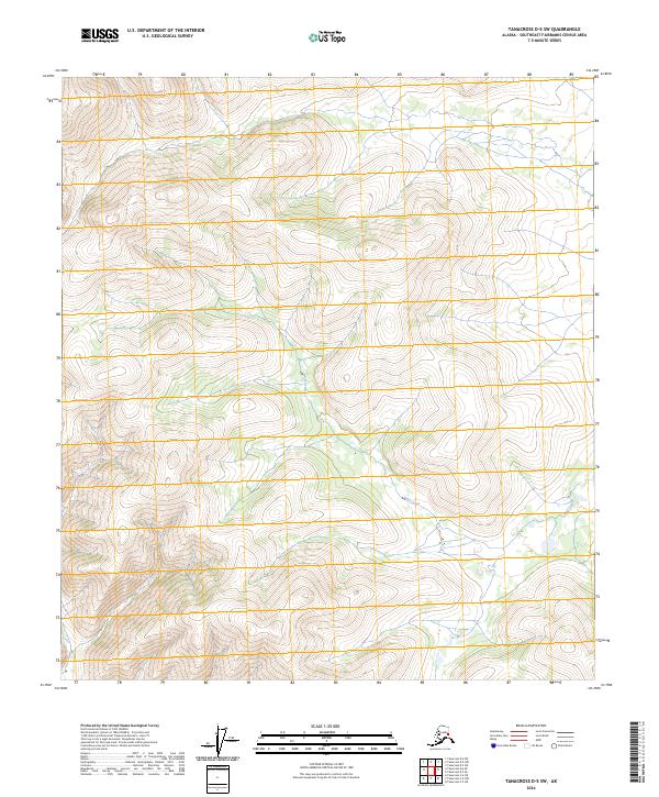2024 Map of Tanacross D-5 SW, 2024 Print