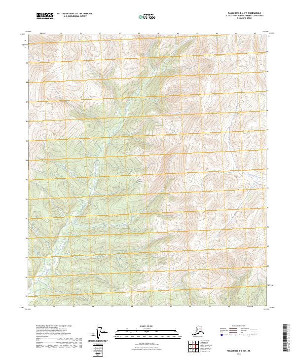 2024 Map of Tanacross D-6 NW, 2024 Print