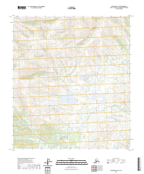 USGS Topographic Map – Tanacross D-6 SW