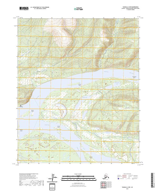 USGS Topographic Map – Tanana A-4 NW