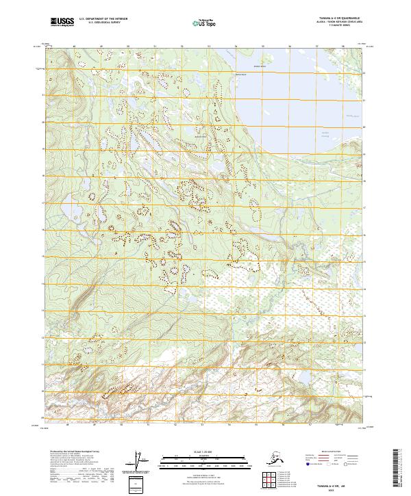 USGS Topographic Map – Tanana A-4 SW
