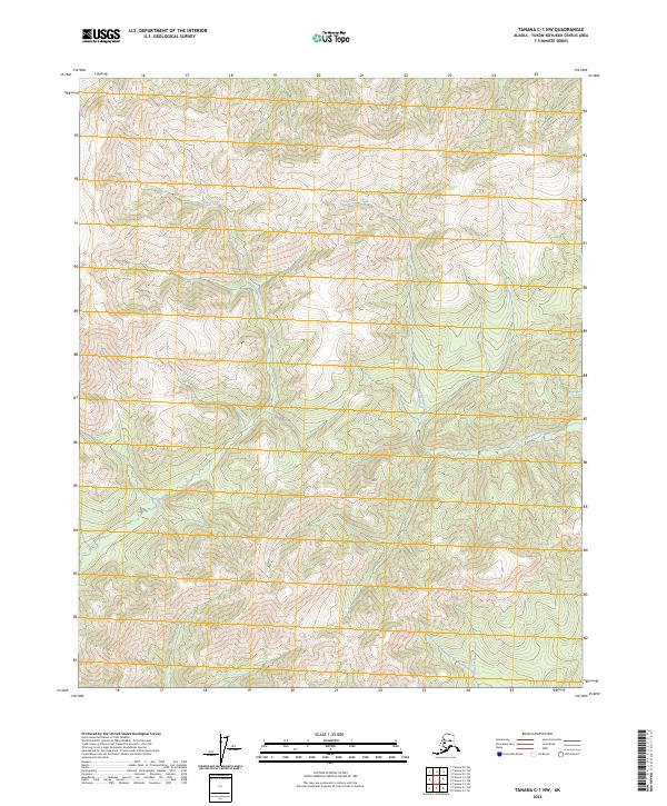2023 Map of Tanana C-1 NW, 2023 Print