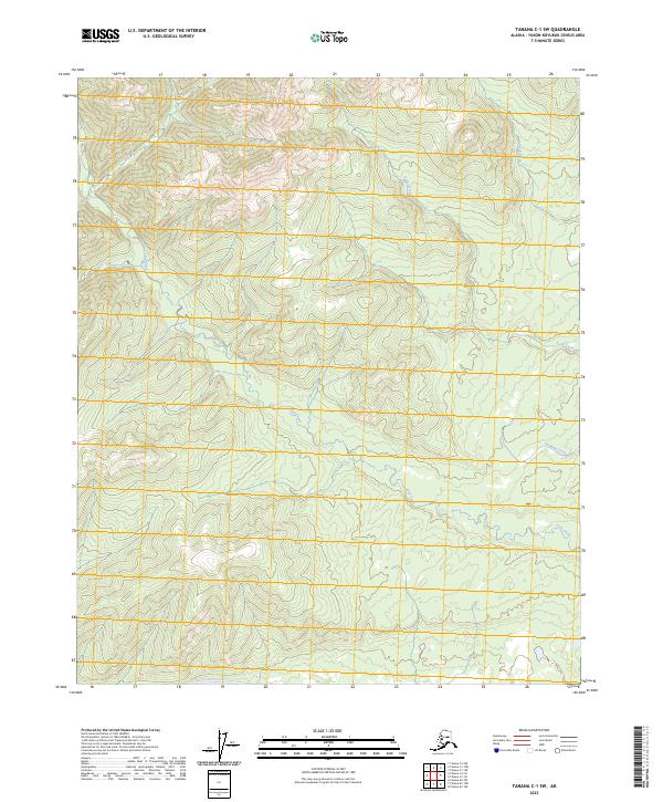 2023 Map of Tanana C-1 SW, 2023 Print