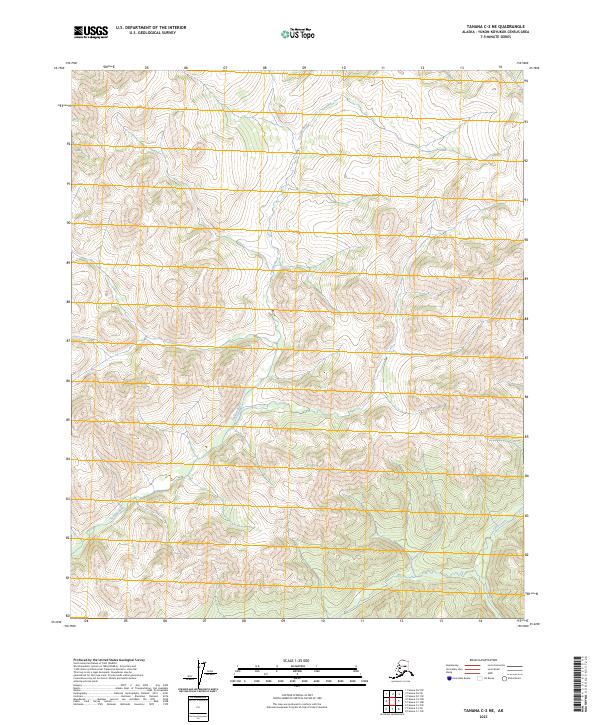2023 Map of Tanana C-2 NE, 2023 Print