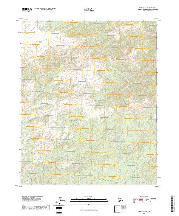 2023 Map of Tanana C-2 SE, 2023 Print