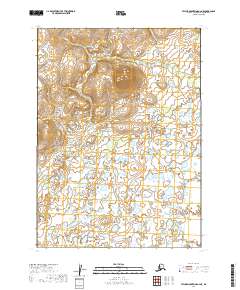 2019 Map of Taylor Mountains A-2 NE, 2019 Print
